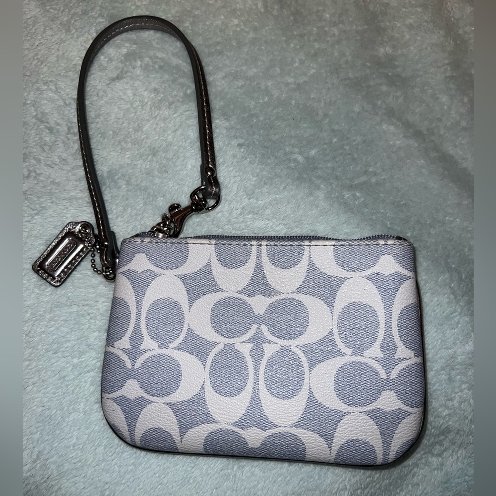 Y2K Coach Baby Blue Wristlet